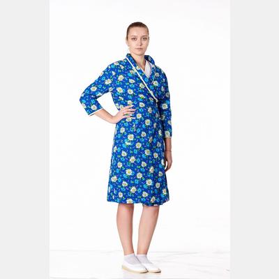 Халат фланелевый на запах